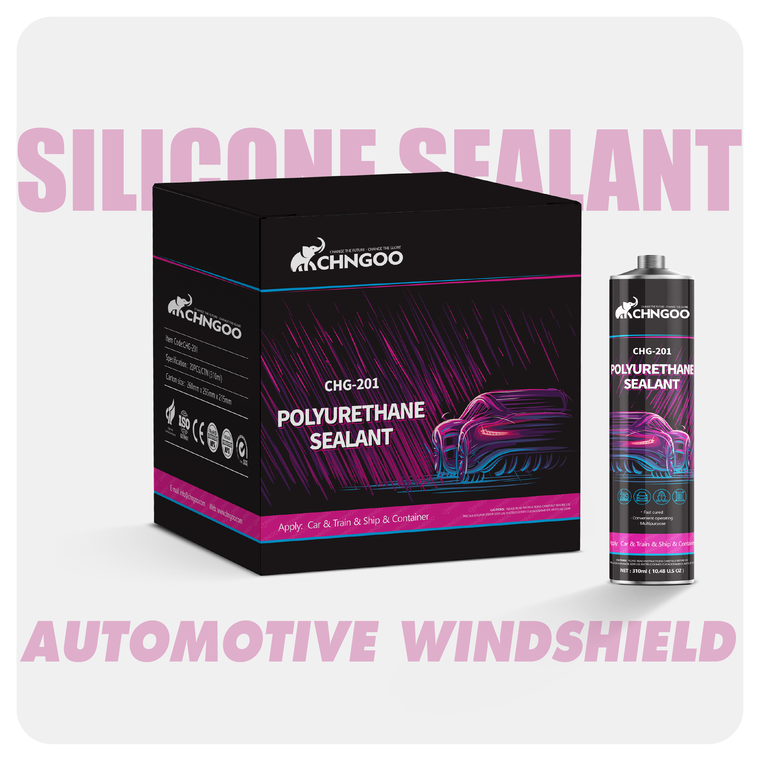 Polyurethane car windshield sealant (201)