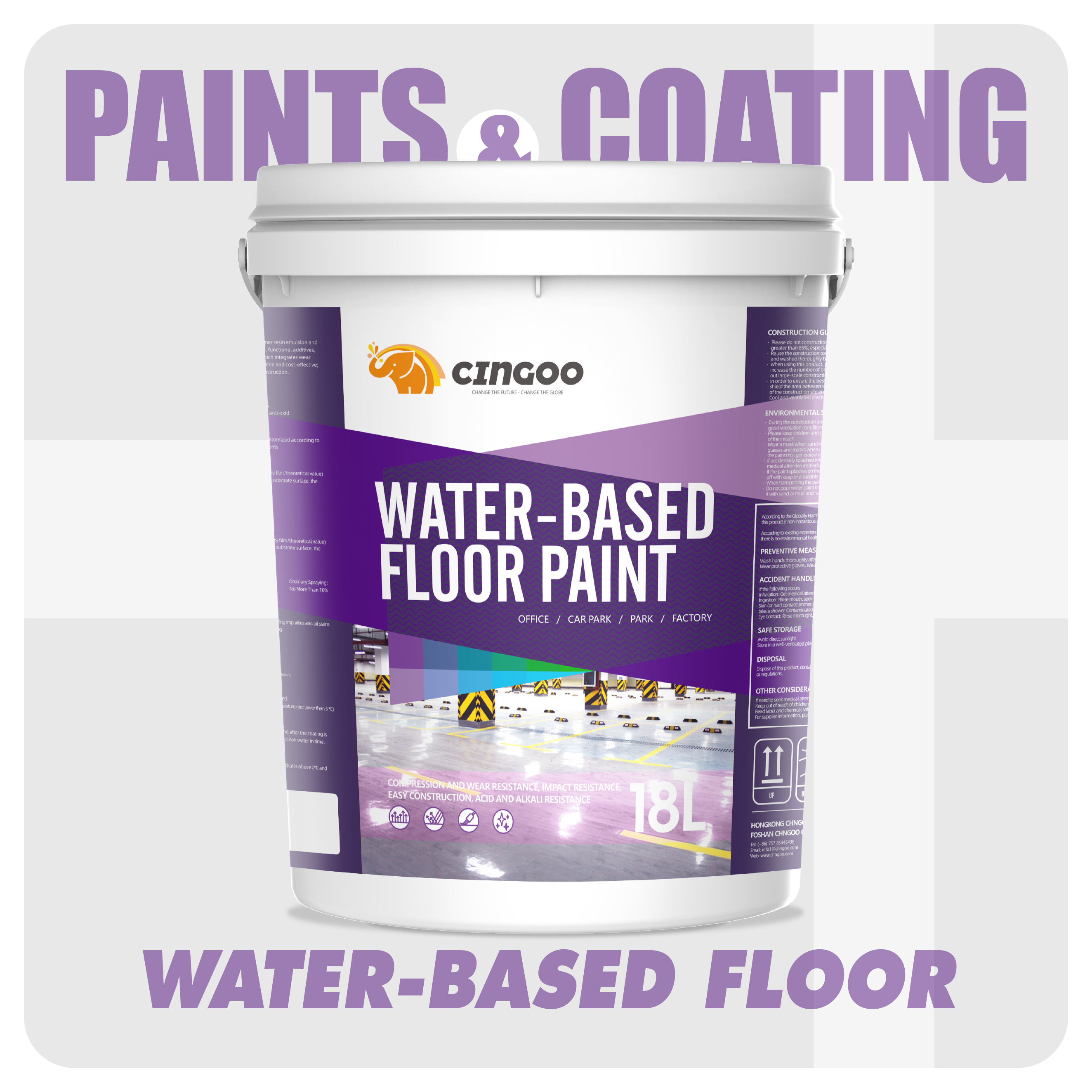 WATER-BASED FLOOR PAINT