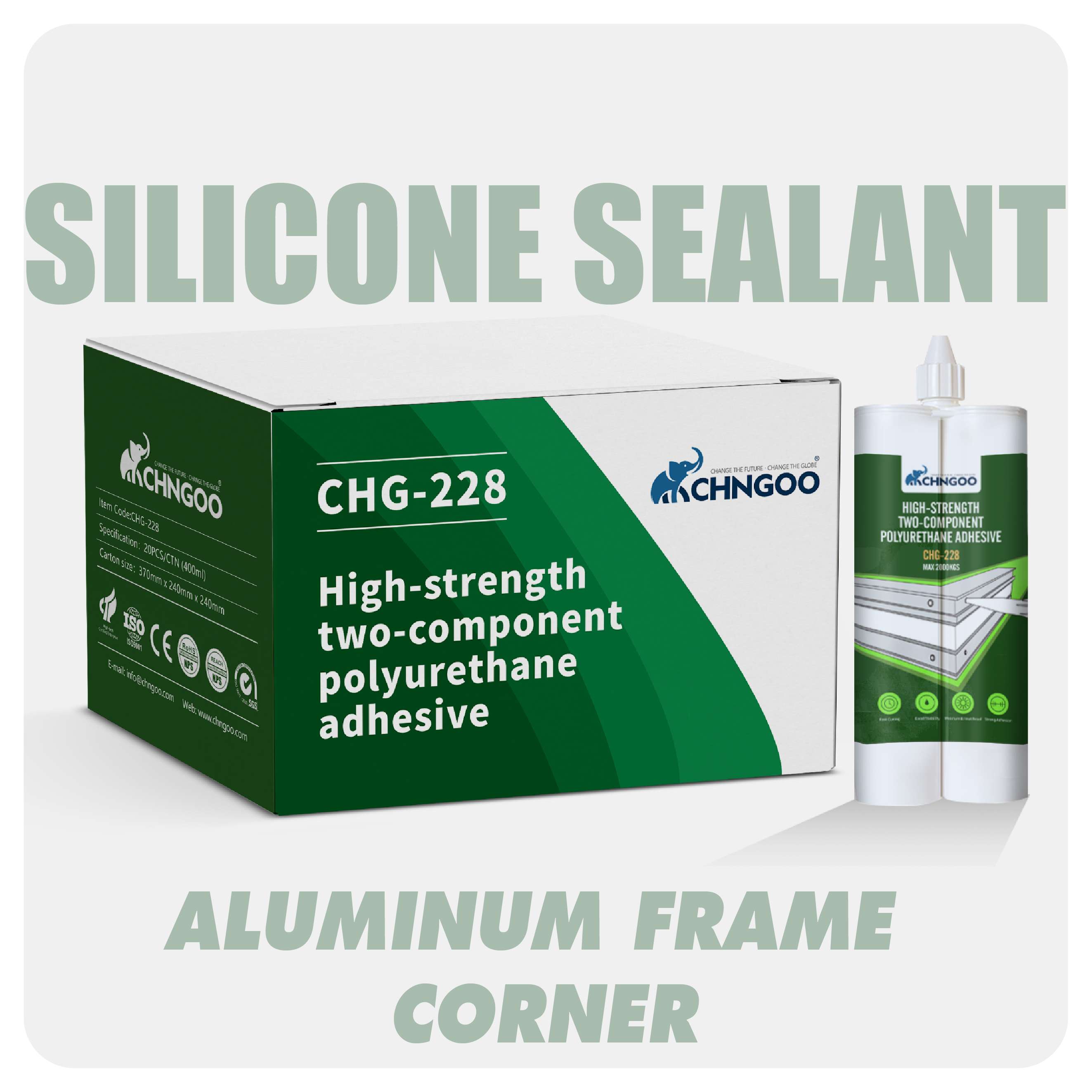 High-strength two-component polyurethane adhesive (CHG-228)